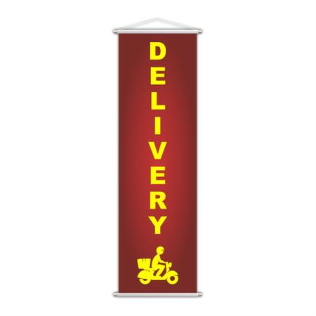 Imagem de Banner Delivery Ao Cliente Serviço 100X30Cm