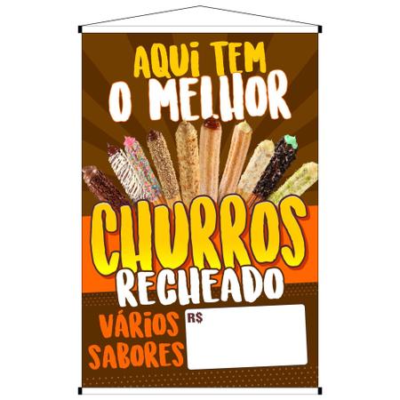 Imagem de Banner Divulgação Aqui Tem Melhor Churros Recheado