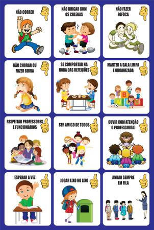 Imagem de Banner Educativo Escolar Regrinhas