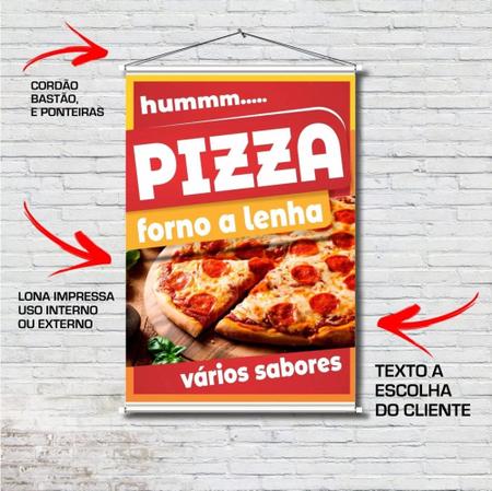 Imagem de Banner Pizza Assada Forno A Lenha