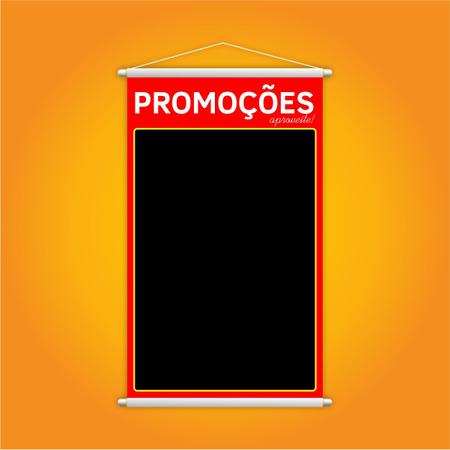 Imagem de Banner Promoções Aproveite Fundo Preto Preço Lona Grande