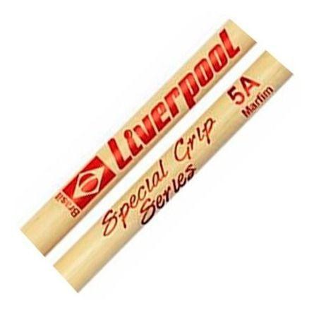 Baqueta Liverpool Special Grip 5a Ponta De Madeira Marfim Imagem de Baqueta Liverpool Special Grip 5a Ponta De Madeira Marfim