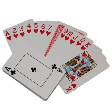 Jogo de Cartas Plásticas Estojo c/2 Baralho para Buraco Truco Tranca  Desliza Fácil Naipe Grande - AliExpress