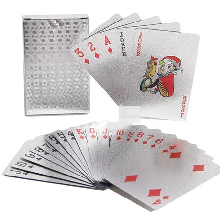 2 Jogos de Carta Baralho 100% Plástico Impermeável 54 Cartas no Shoptime