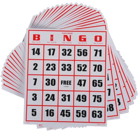 Imagem de Baralho de cartas de bingo Regal Bingo Jumbo reutilizável x50