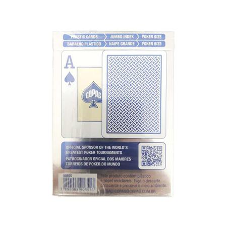 Baralho De Poker Texas Hold'em Azul Cartas Copag Jogo Poker - Baralho Copag  - #