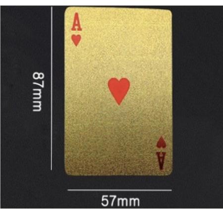 Baralho Dourado Ouro Jogos Poker Truco Paciencia Resistente a Agua 54 Cartas  Gold 24k Profissional Verso Dólar - Online - Baralho - Magazine Luiza