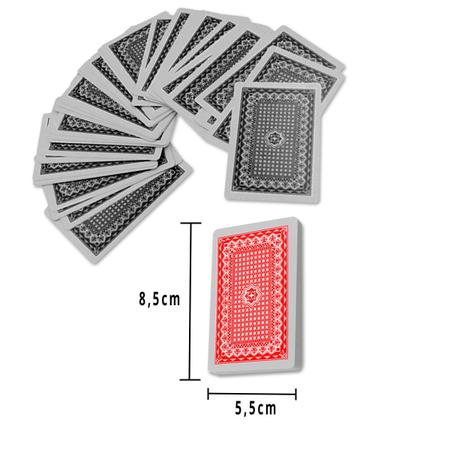 Jogo Baralho Duplo 100% Plástico Estojo de Lata 54 cartas cada - POINT MIX  ACESSORIOS