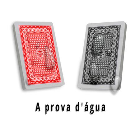 Baralho Duplo 100% Plástico 104 Cartas Prova De Água Estojo Jogo