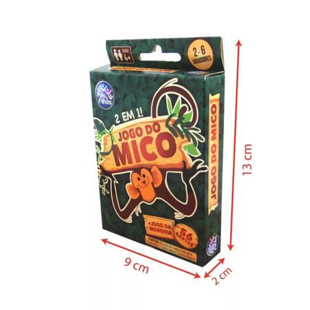 Jogo De Cartas Uno E Mico Jogo Infantil Educativo Original - Dupari