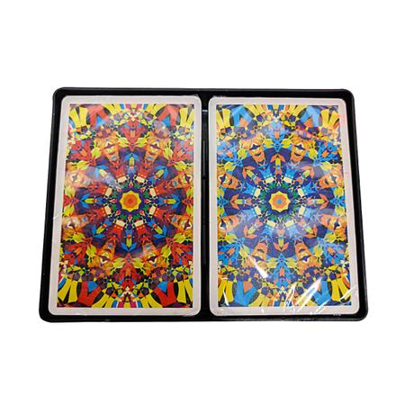 Jogo de Cartas Plásticas Estojo c/2 Baralho para Buraco Truco Tranca  Desliza Fácil Naipe Grande - AliExpress