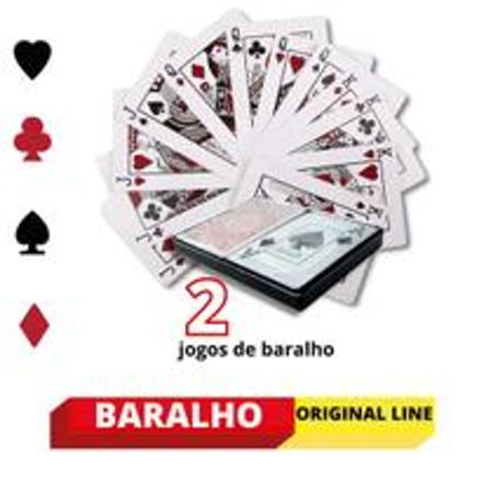Kit 2 Jogo Carta Baralho P/ Truco Buraco Canastra - Original Line - Baralho  - Magazine Luiza