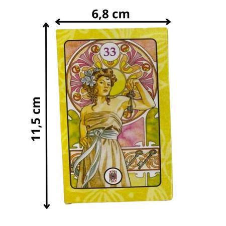 Baralho Tarot Cigano Vinho Deck 36 Cartas - META ATACADO - Tarô