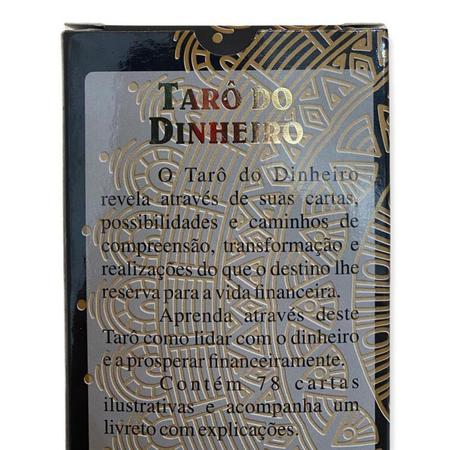 Baralho O Tarot do Dinheiro Dourado 78 cartas plastificado em