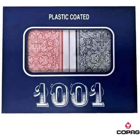 Jogo De Baralho Copag 1001 Duplo Plástico Com 110 Cartas - Baralho