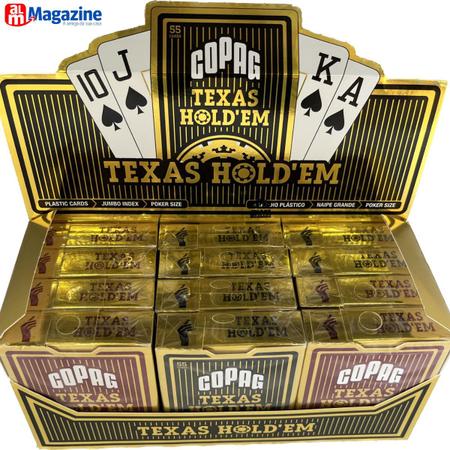 Copag Baralho Texas Hold'em Jogo Cartas Profissional Poker Naipe