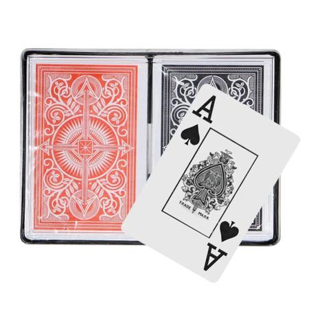 Kit 06 Baralho 100% Plástico Jogo De Cartas Profissional