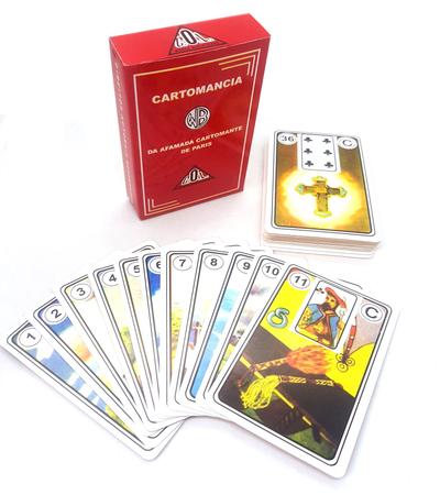 KIT Tarô Baralho Tenda Da Cigana Lenormand Cartomancia - 36 Cartas