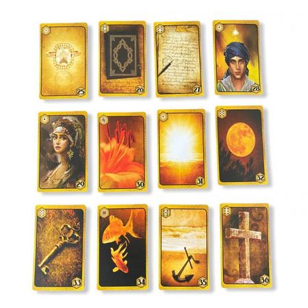 Baralho Tarot A Magia das Cartas Ciganas Amarelo 36 Cartas