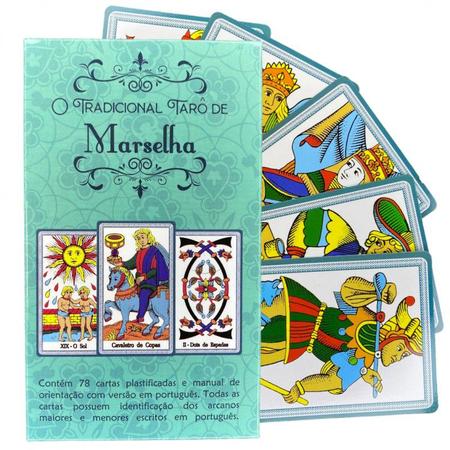 Imagem de Baralho Tarot de Marselha Completo e Plastificado 78 Cartas
