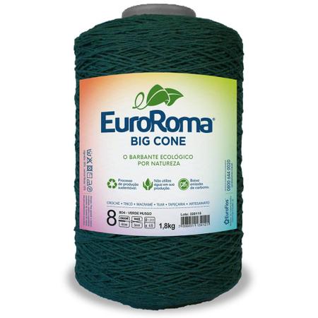 Imagem de Barbante Big Cone Colorido nº8 com 1,8kg EuroRoma - Cor 804 Verde Musgo