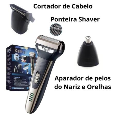 Imagem de Barbeador e Cortador De Cabelo 3 in 1 110V/240V