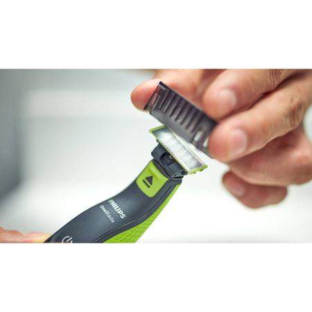 Imagem de Barbeador elétrico Oneblade QP2522/10 A prova da água com Lâmina extra + Necessaire