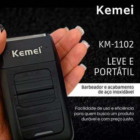 Imagem de Barbeador KMEI 1102: Transforme seu Barbear em uma Experiência Premium