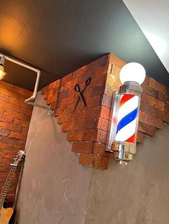 Imagem de Barber Pole Giratório 60Cm + Barber Pole Mini 30Cm Bivolt.