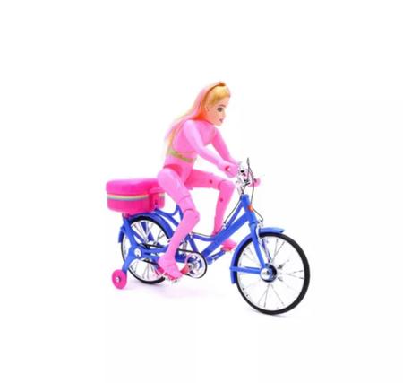 boneca ciclista barb com cachorros Barbie Bicicleta com Pets loira ou  morena Boneca Bicicleta A Pilha Com Luz E Som Anda Sozinha : :  Brinquedos e Jogos