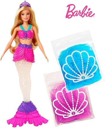 Barbie Boneca Sereia Slime GKT75 Mattel Boneca Barbie