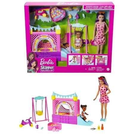 Boneca Barbie com Vestido de Flores - Bumerang Brinquedos