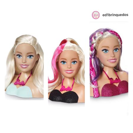 Busto Boneca Barbie Styling Head Hair 1264 - Pupee