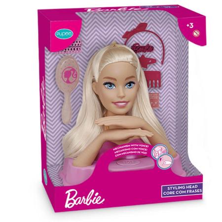 Busto Boneca Barbie Para Pentear E Maquiar Vem Com Maquiagem - Ri Happy  Brinquedos - Quanto mais Brincadeira, Melhor!