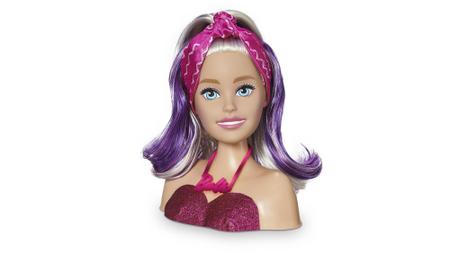 Imagem de Barbie busto rosa boneca barbie com maquiagem brinquedo 01265 Original Mattel