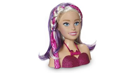 Imagem de Barbie busto rosa boneca barbie com maquiagem brinquedo 01265 Original Mattel