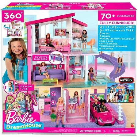Casa dos Sonhos da Barbie KEN Stacie Casinha de Boneca Mansão com Moveis  Acessorios Elevador Piscina 3 Andares 1,15 Altura GNH53 - Mattel - Casinha  de Boneca - Magazine Luiza
