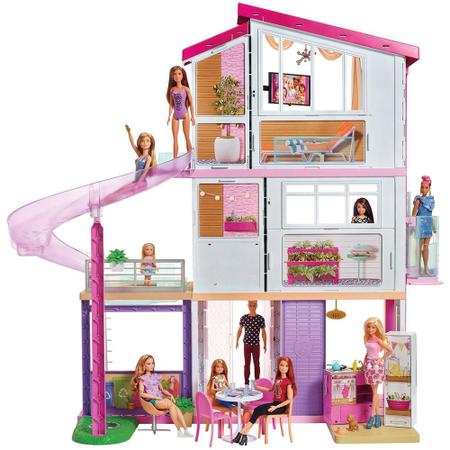 Barbie Mega Casa dos Sonhos Festa na Piscina - Luz e Som - HMX10 - Mattel -  Casinha de Boneca - Magazine Luiza