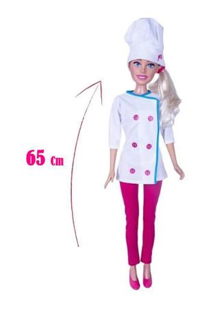 Barbie Boneca Profissões Chef 65cm Pupee - Tio Gêra