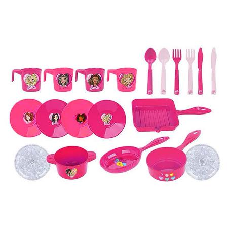 Imagem de Barbie Chef Escorredor com Panelas e Talheres - 2491 - Cotiplás