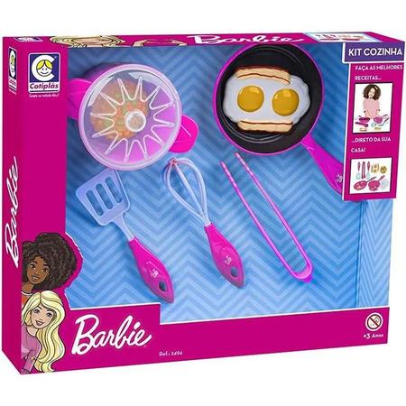 Imagem de Barbie Chef Kit de Aces. de Cozinha Com Frigideira e Panela