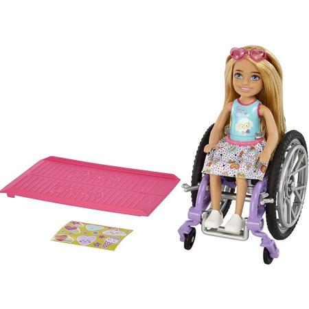 Imagem de Barbie Chelsea Cadeira De Rodas Rosa Hgp29 Mattel