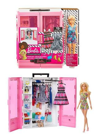 Bonecos Articulados - Boneca Barbie Fashion Novo Closet de Luxo