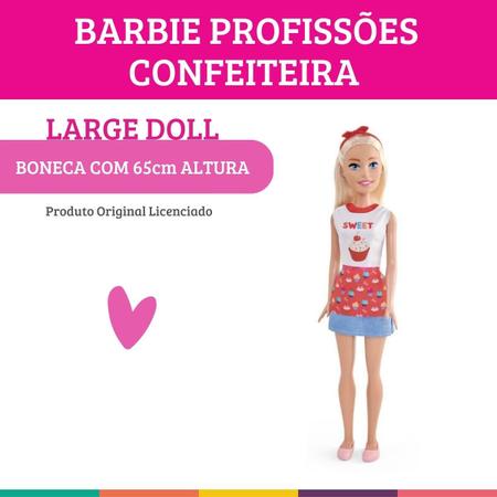 Imagem de Barbie Confeiteira Large Doll 65cm Boneca Licenciado Pupee