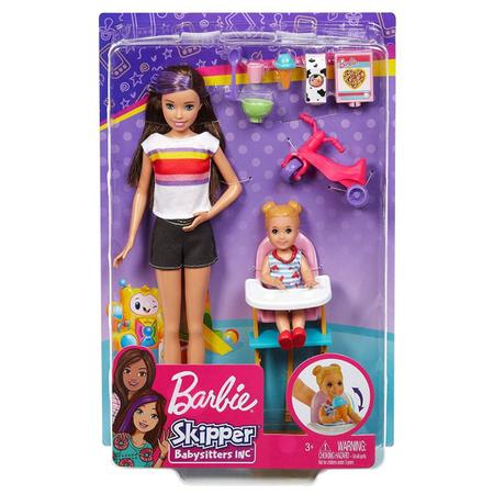 Barbie Conjunto Skipper Babysitter Comidinha do Bebe Fhy97 - Mattel -  Boneca Barbie - Magazine Luiza