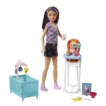 Barbie Conjunto Skipper Babysitter Comidinha do Bebe Fhy97 - Mattel -  Boneca Barbie - Magazine Luiza