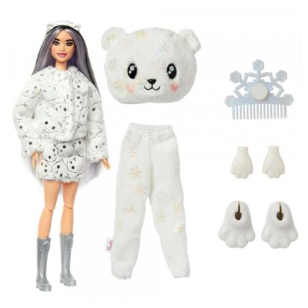 Boneca Barbie Cutie Reveal 10 Surpresas com Mini Pet e Fantasia de Urso  Polar Hjl64 - MP Brinquedos