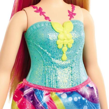 Imagem de Barbie Dreamtopia Princesa Vestido De Arco Íris Mattel GJK16
