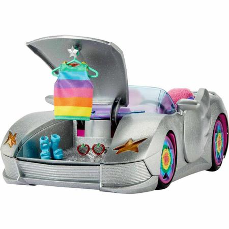 Barbie Extra - Carro Conversível - Prateado Brilhante - 16 cm