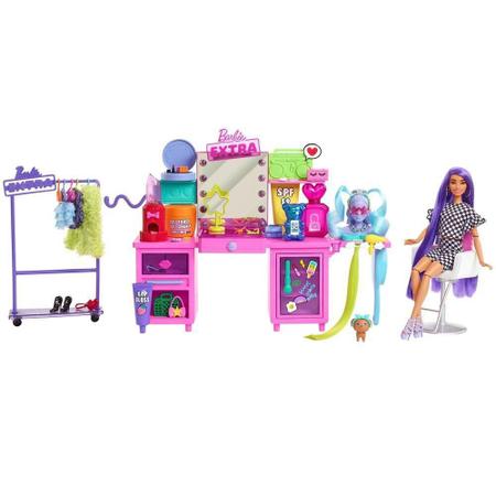 Barbie Extra Playset Salão De Beleza Com Pet Mattel - Brincando de Salão de  Beleza - Magazine Luiza